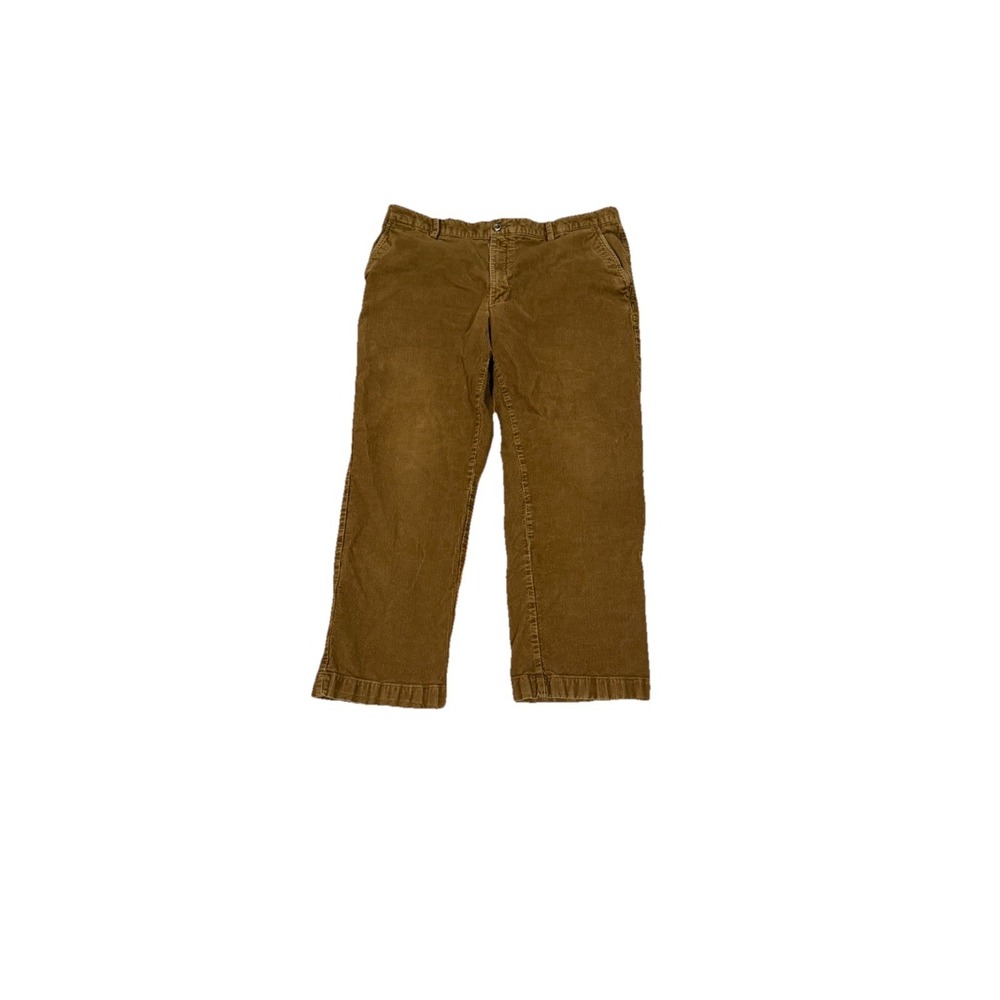 VTG L.L. Bean Corduroy Pants 38x29 Classic camel ‎ Thick Cord Chino Academia